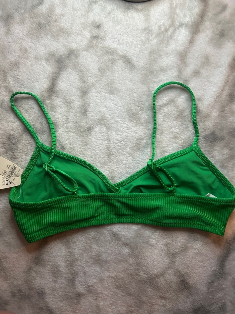 aerie Green Ribbed Bikini Top - Picture 3 of 4